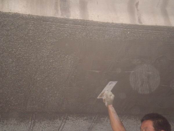 鋼絲繩網片加固（砂漿收平面）